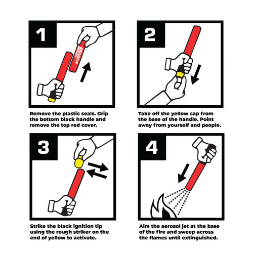 Firestryker Fire Extinguisher - Portable and Fast
