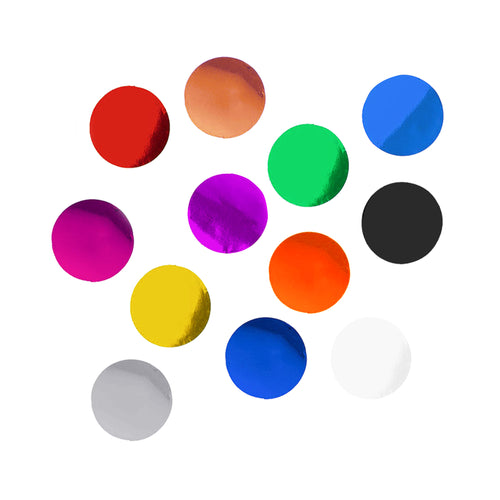 Mylar Circle Balloon Confetti 1kg (5 x 200g bags) - 13 Colour Choices